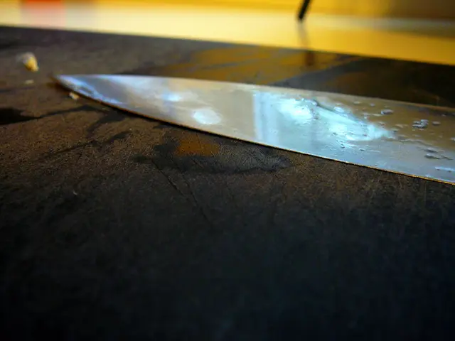 Individual with a knife inflicts injury